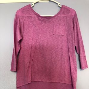 Purple long sleeve tee
